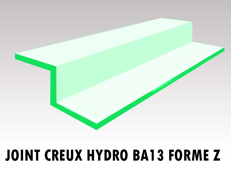 JOINT CREUX BA13 HYDROFUGE FORME Z — Verdanove