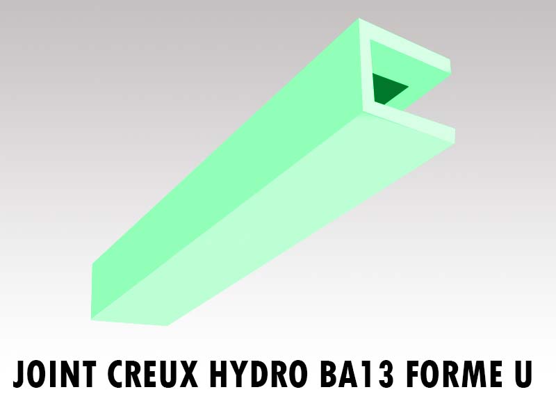 JOINT CREUX BA13 HYDROFUGE FORME U — Verdanove